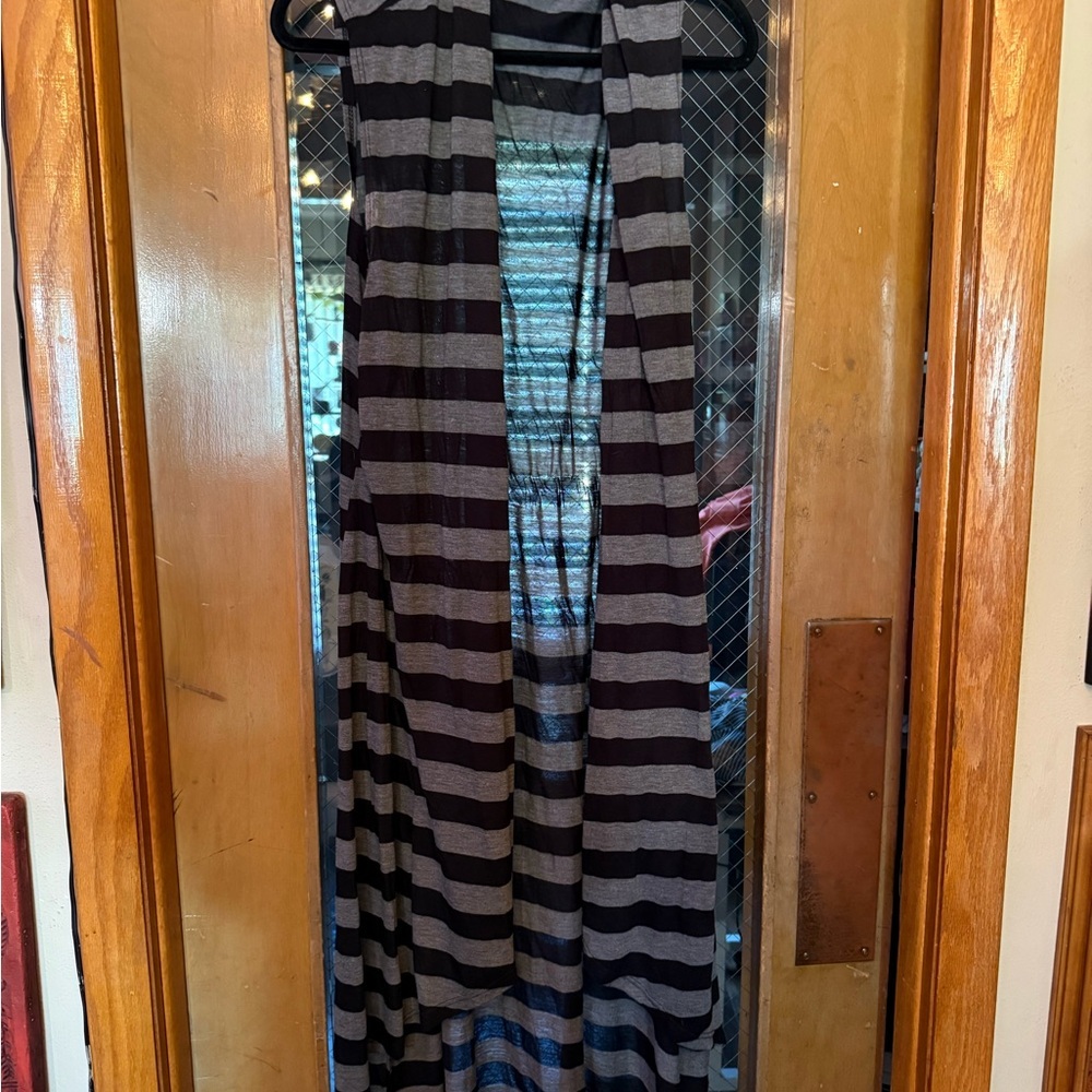 Y2K sleeveless maxi cardigan